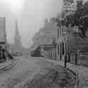 23-002 Long Street looking towards All Saints' Church 1930's Wigston Magna