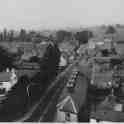 23-029 View from All Saints' Church looking along Long Street in 1950 - Wigston Magna
