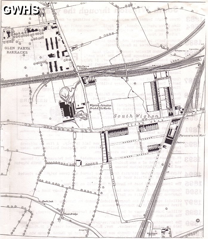 20-015 Map of South Wigston 1885
