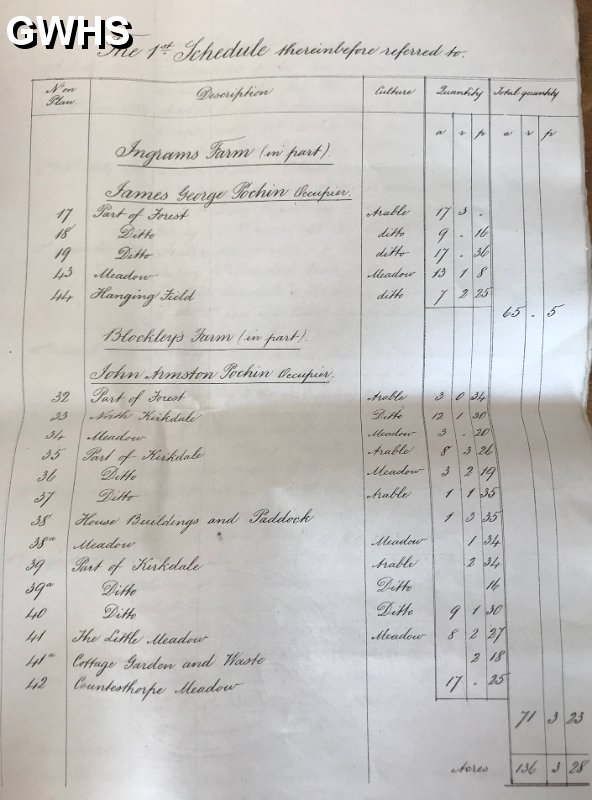 34-722 Names of Land owners in Crow Mill South Wihston