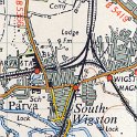 23-369 Map of Stations ion Wigston - Ord Survey c 1960