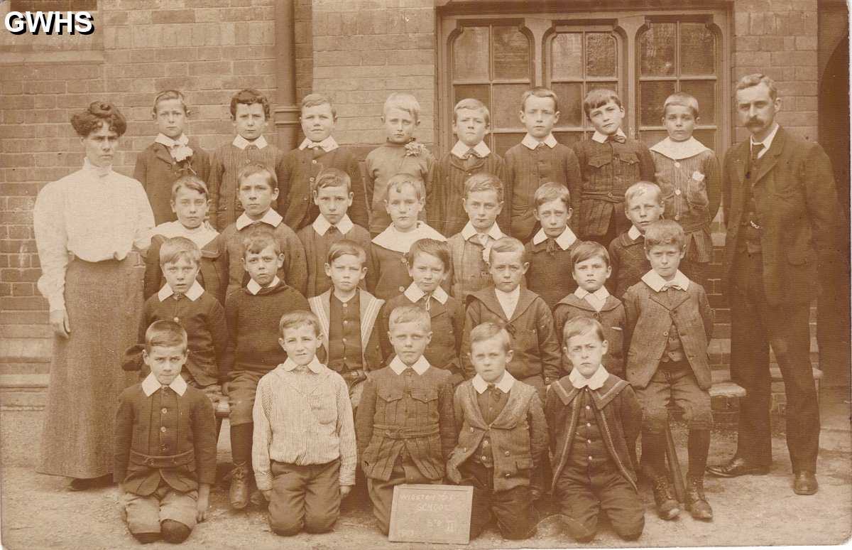 25-091 Wigston Church of England School Boys Class II 1908 Wigston Magna