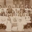 25-092 Wigston Church of England School girls Class II 1908 Wigston Magna