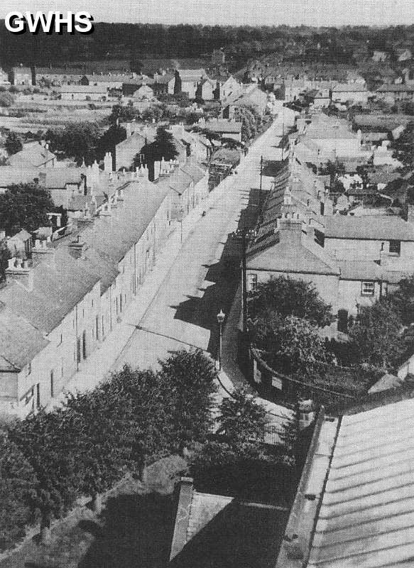 22-172a Moat Street Wigston Magna circa 1934 taken from tower of All Saint's Church