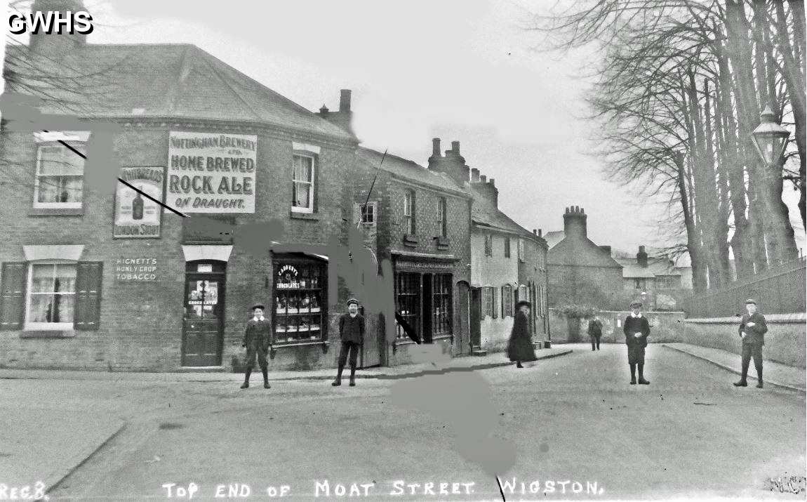 34-170 Shop at top of Moat Street on corner of Long Street Wigston Magna