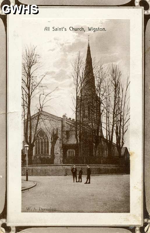 39-250 All Saint's Church Wigston Magna c 1905