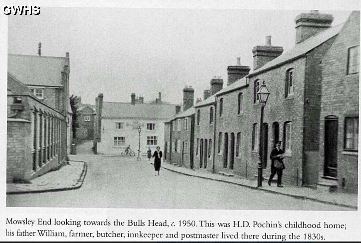 31-112 Mowsley End Wigston Magna looking towards the Bull Head circa 1950