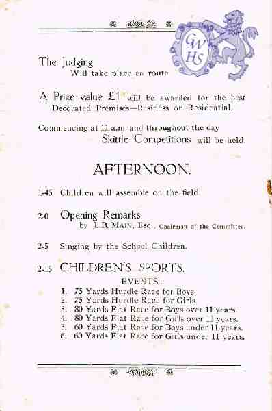 22-298 Silver Jubilee King George V - Wigston Events Programme 1935 Pt 3