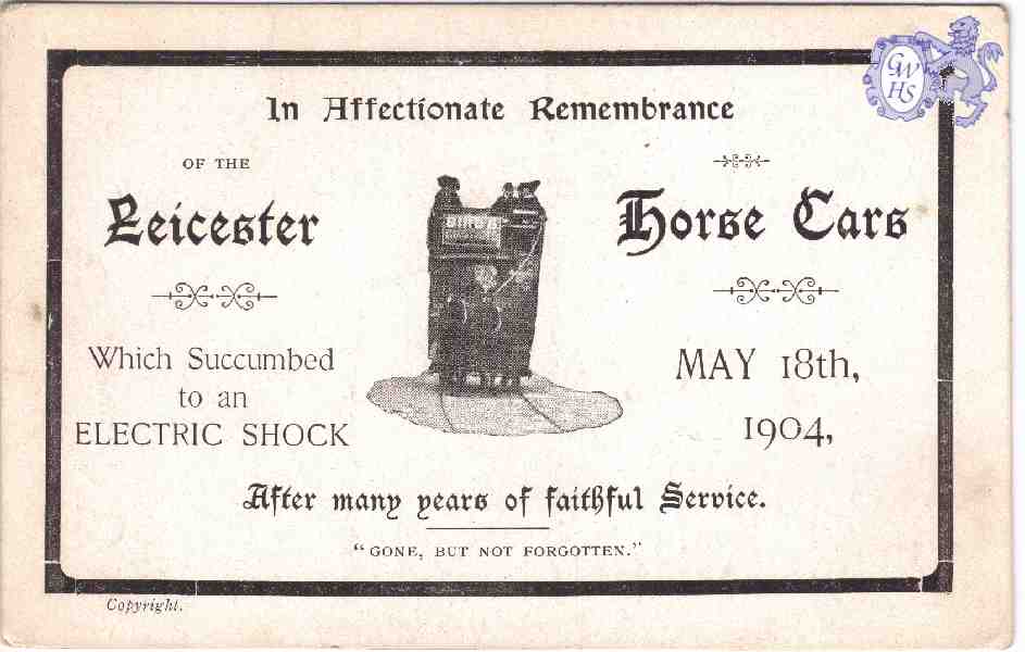 25-071 In Remembrance of the Horse Cars 1904
