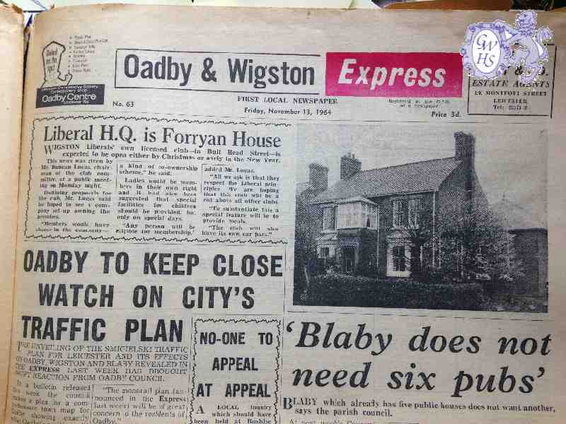 29-368 Oadby & Wigston Express 1964
