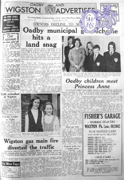 31-286 Wigston Gas Main Fire April 1971