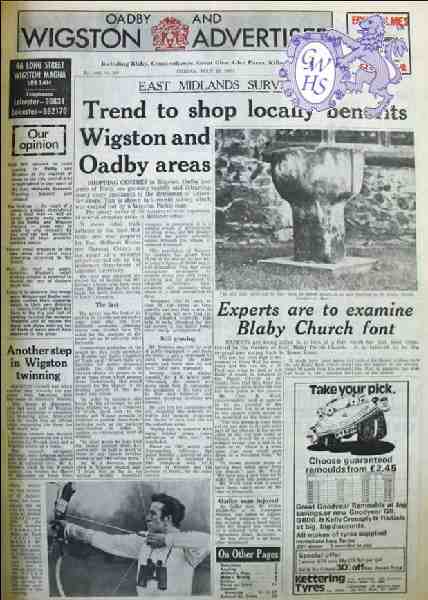 32-373 Trend to shop locally article in Oadby & Wigston Advertiser