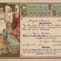 25-025 Eric Bolton Church of England Temperance Society Wigston Magna Juvenile Branch certificate 1911