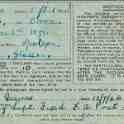 31-083 Elizabeth Bolton  Blue identity card from 1944 signed by Wynne Barnley