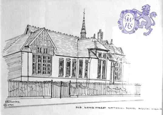 31-173 Drawing of the Old Long Street National School Wigston Magna