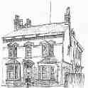 30-981 The old Police Station Station Road Wigston Magna Drawing by Michael Clarke