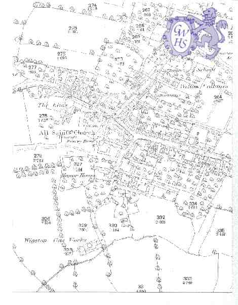 14-177 Earliest OS Map centred on All Saints Chruch (2)