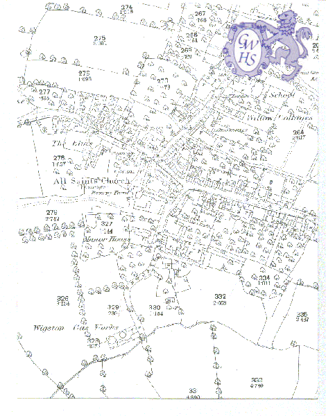 14-178 Earliest OS Map centred on All Saints Chruch