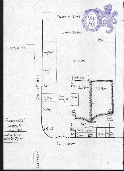 14-185 FORRYAN's Courner circa 1920 by memory Leslie Forryan