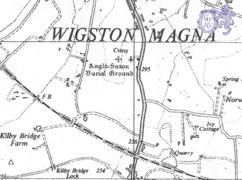 19-226b Map of Wigston Magna