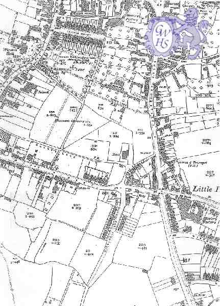 19-323 Map of Wigston Magna circa 1930