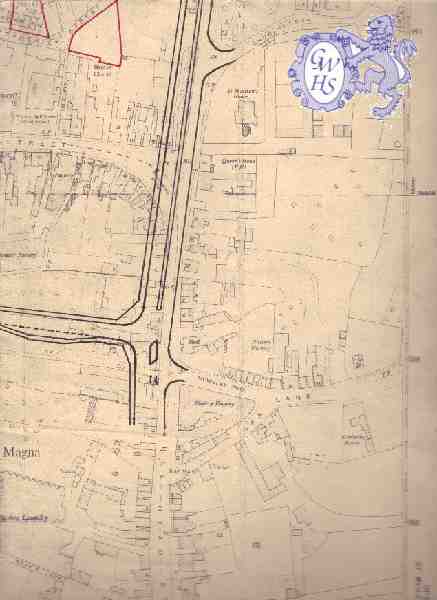 22-335 Central Wigston Magna Map showing By-Pass Route Part 2 