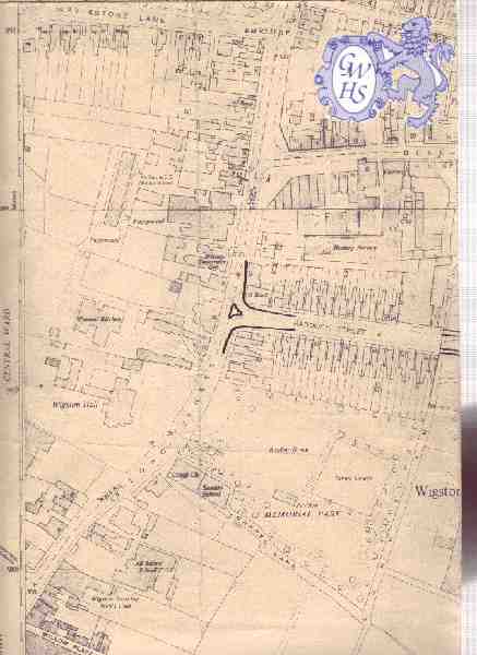 22-337 Central Wigston Magna Map showing By-Pass Route Part 4 