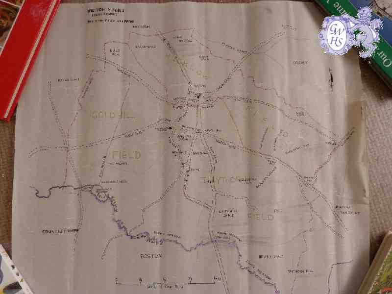 23-380 Wigston Magna Mediaeval Fields and Footpaths map