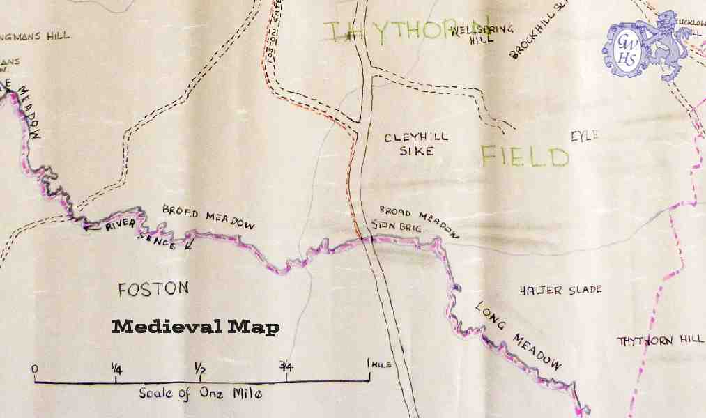 23-380a Wigston Magna Mediaeval Fields and Footpaths map