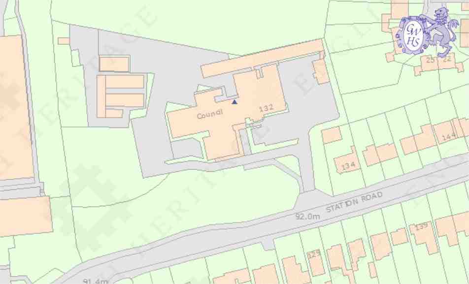 23-397 Plan of the Council Office in Station Road Wigston Magna circa 2000
