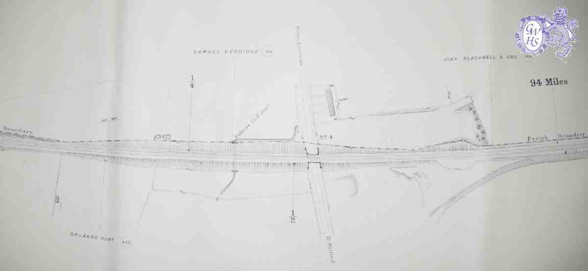 29-063 Kilby Bridge original railway drawings from 1902 showing siding to quarry