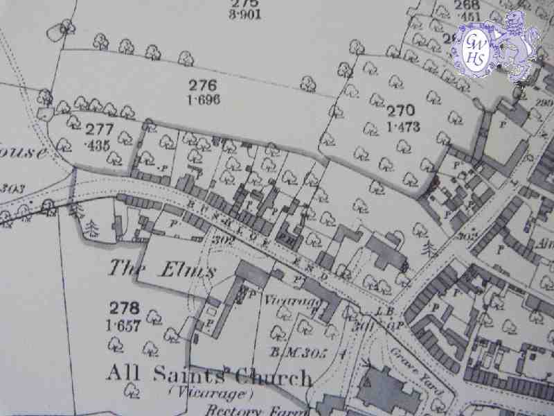 29-079 1886 OS Map of Bushloe End Wigston Magna