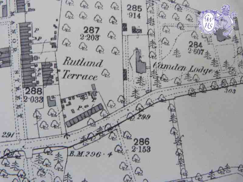 29-090 1886 OS Map of Station Road Wigston Magna