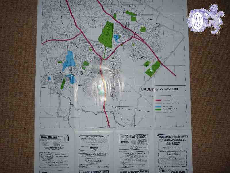 29-622 Map of Wigston Magna circa 1990