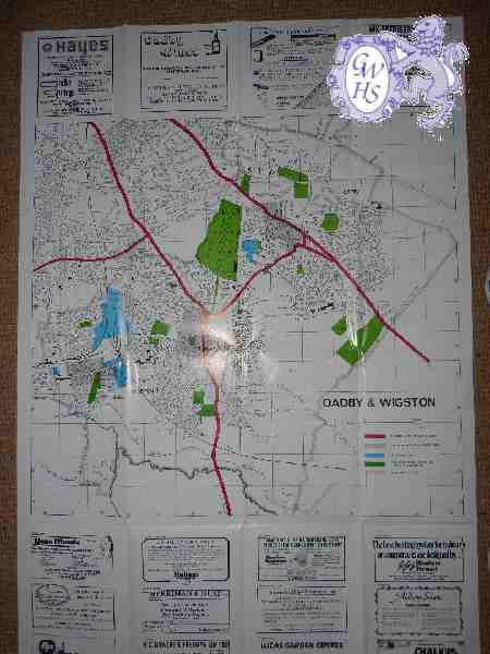 29-623 Map of Wigston Magna circa 1990
