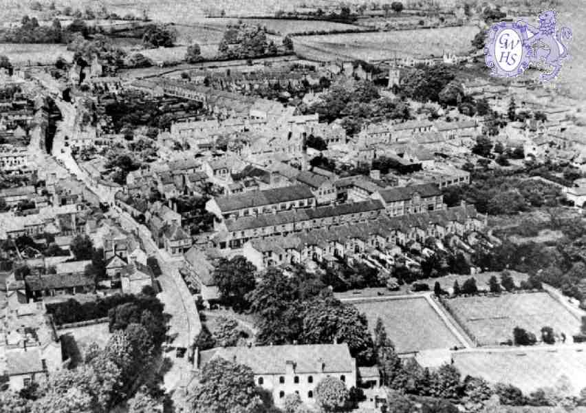 30-829 Wigston Magna from the air about 1930