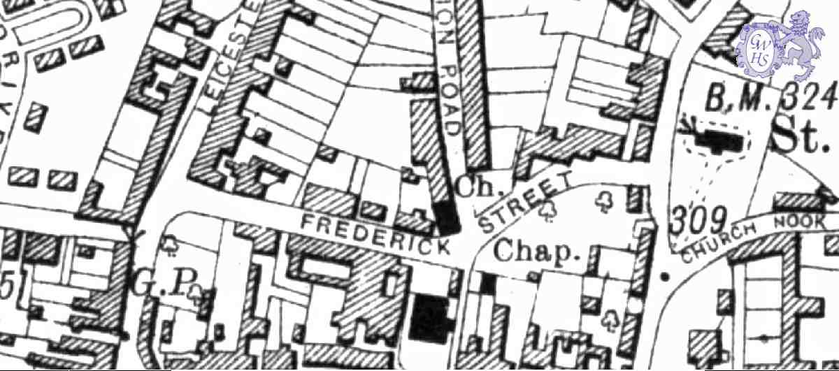 31-295 Frederick Street Wigston Magna Map 1930