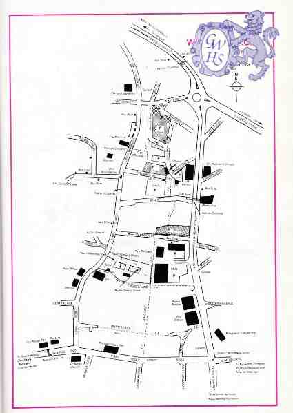 32-358 Map of Wigston Magna circa 1990