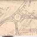 22-334 Central Wigston Magna Map showing By-Pass Route Part 1 