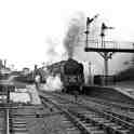 30-970 Wigston Magna Station 1962. Platform seems to be out of use. This was a brake test train