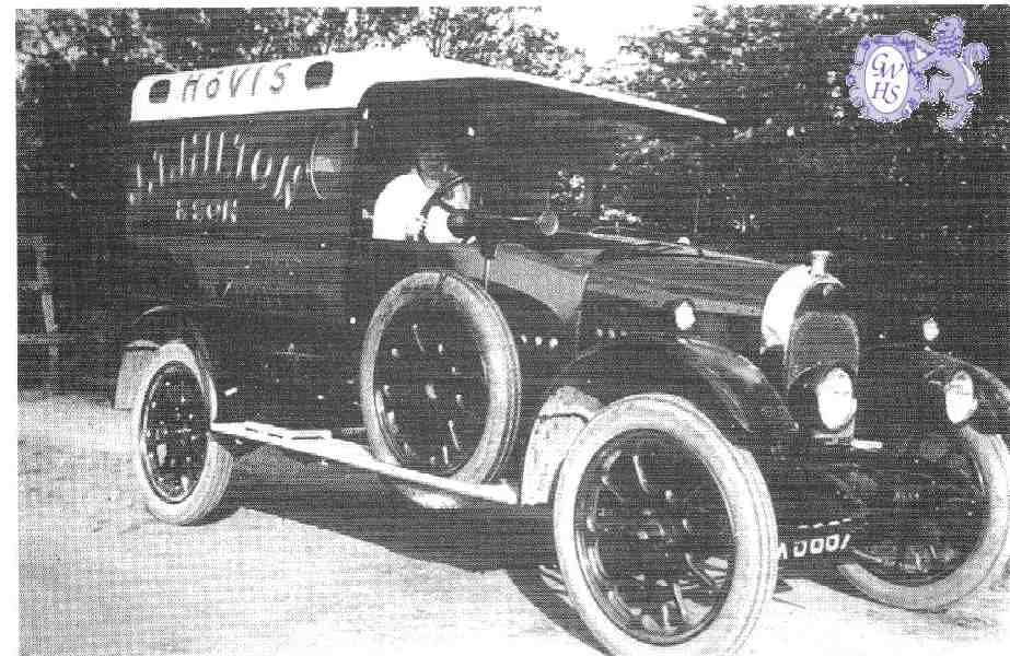 22-216 Phyllis shows off the Hilton Bakers new Morris van circa 1925