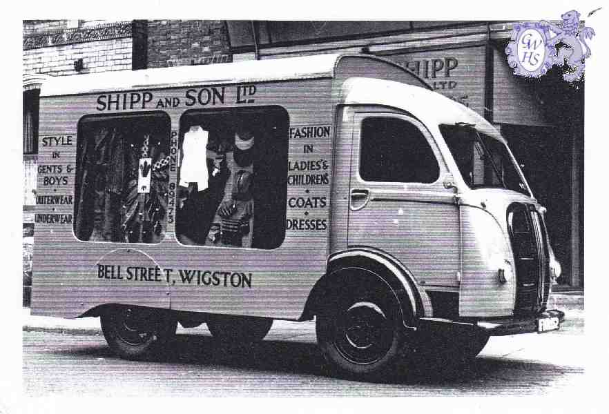 29-578 Austin 25 cwt van used as a shop display and delivery vehicle for Shipp &Son Ltd of Bell Street Wigston Magna (1)