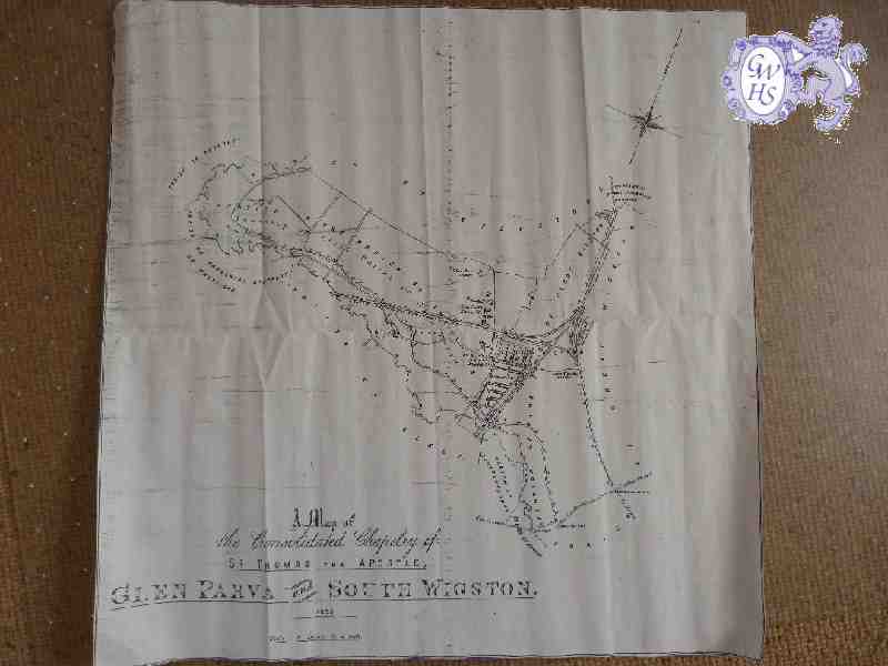 23-385 Consolidated Chapelry of St Thomas the Apostle of Glen Parva and South Wigston Map 1893