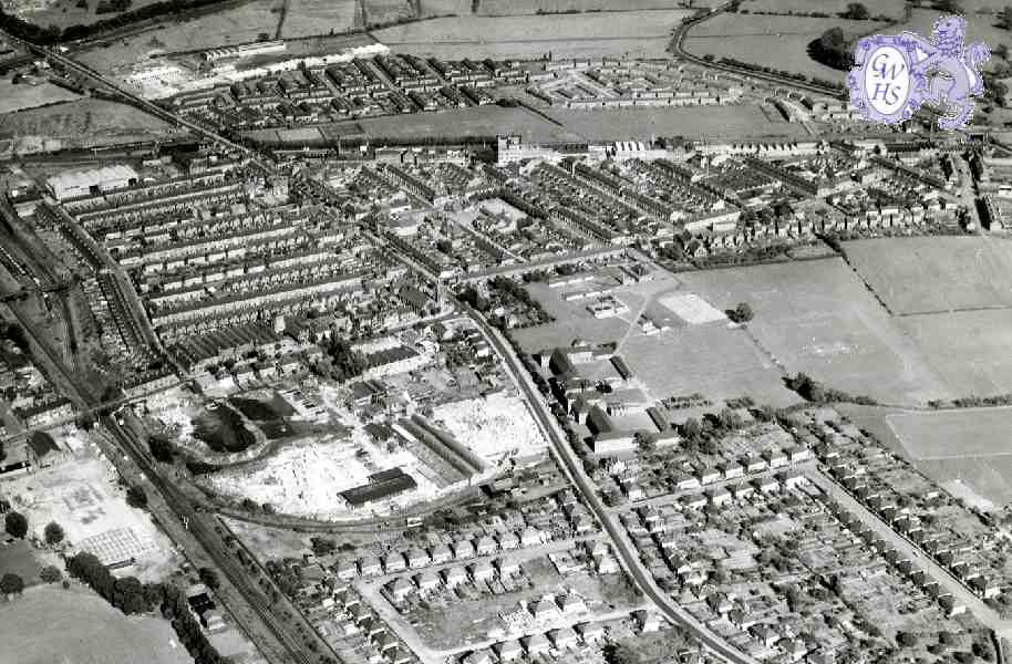 24-073 Aerial view of South Wigston - 1965
