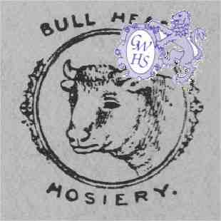 23-635 Bull Head Hosiery logo of A H Broughton Bull Head Street Wigston Magna