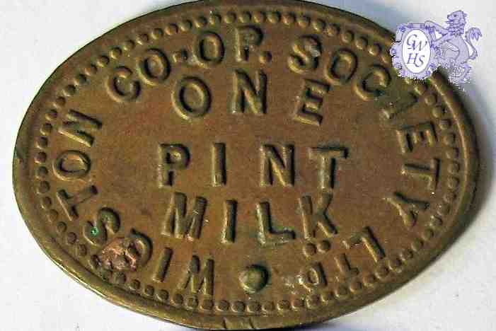 31-382 Wigston Co-operative dairy token