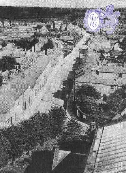 22-172a Moat Street Wigston Magna circa 1934 taken from tower of All Saint's Church