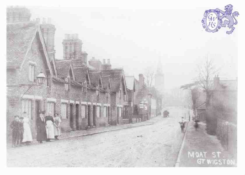 8-226 Midland and London Cottages (Diamond Cottages) Moat Street Wigston Magna 1910