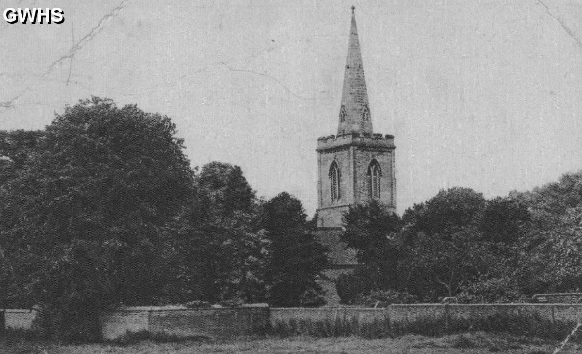 22-014 St Wolstans Church taken from Oadby Lane circa 1900