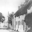 23-018 Oadby Lane looking down to Bull Head Street  Wigston Magna - wall on left is around St Wolstans house  